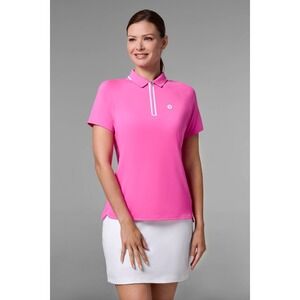 Coolibar Womens Double Eagle Short Sleeve Polo NWT Sz XXL Golf Tennis Pickleball